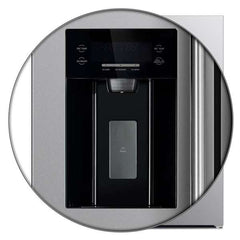 Forno 36" Built-In Side-by-Side 20 cu.ft Refrigerator in Stainless Steel with Water Dispenser and Ice Maker with Grill - FFRBI1844-40SG - The Home Selection