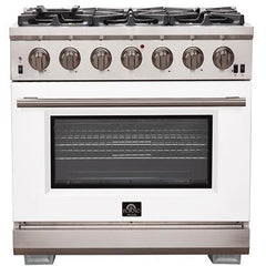 Forno 36" Capriasca Gas Range with 6 Burners, Convection Oven and 120,000 BTUs - FFSGS6260-36 - The Home Selection