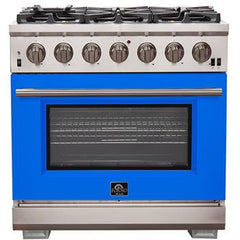 Forno 36" Capriasca Gas Range with 6 Burners, Convection Oven and 120,000 BTUs - FFSGS6260-36 - The Home Selection