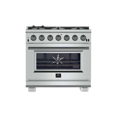 Forno 36" Capriasca Gas Range with 6 Burners, Convection Oven and 120,000 BTUs - FFSGS6260-36 - The Home Selection