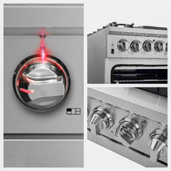 Forno 36" Capriasca Gas Range with 6 Burners, Convection Oven and 120,000 BTUs - FFSGS6260-36 - The Home Selection