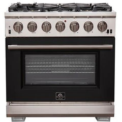 Forno 36" Capriasca Gas Range with 6 Burners, Convection Oven and 120,000 BTUs - FFSGS6260-36 - The Home Selection