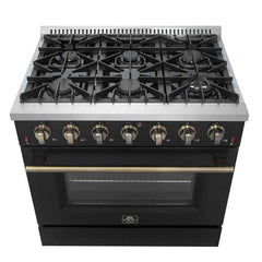 Forno 36" Galiano Gas Range with 6 Burners - FFSGS6244-36 - The Home Selection