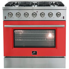 Forno 36" Galiano Gas Range with 6 Burners - FFSGS6244-36 - The Home Selection