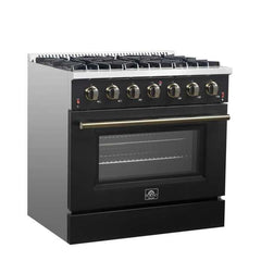 Forno 36" Galiano Gas Range with 6 Burners - FFSGS6244-36 - The Home Selection