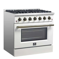 Forno 36" Galiano Gas Range with 6 Burners - FFSGS6244-36 - The Home Selection