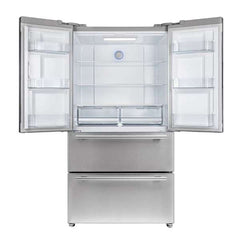 Forno 36 in. 19 cu.ft. French Door Refrigerator in Stainless Steel - FFRBI1820-36SB - The Home Selection
