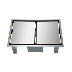 Forno 44" Ceiling Range Hood in Stainless Steel with 1200 CFM Motor - FRHRE5312-44 - The Home Selection