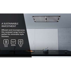 Forno 44" Ceiling Range Hood in Stainless Steel with 1200 CFM Motor - FRHRE5312-44 - The Home Selection
