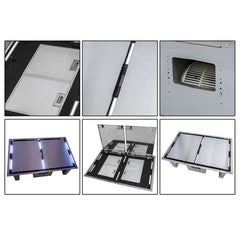 Forno 44" Ceiling Range Hood in Stainless Steel with 1200 CFM Motor - FRHRE5312-44 - The Home Selection