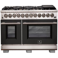 Forno 48" Capriasca Dual Fuel Range with 240v Electric Oven - 8 Burners, Griddle, and 160,000 BTUs - FFSGS6187-48 - The Home Selection