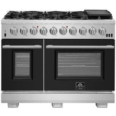 Forno 48" Capriasca Gas Range with 8 Burners, Griddle and 160,000 BTUs - FFSGS6260-48 - The Home Selection