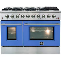 Forno 48" Galiano Gas Range with 8 Burners, Griddle, and Double Oven - FFSGS6244-48 - The Home Selection