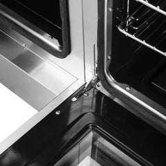 Forno 48-Inch Galiano Gas Range with 8 Gas Burners, 107,000 BTUs, & French Door Gas Oven in Stainless Steel - FFSGS6444-48 - The Home Selection