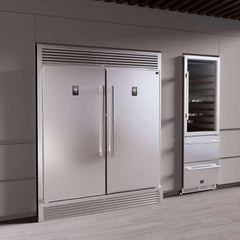 Forno 60 in. 27.6 cu. ft. Refrigerator & Freezer in Stainless Steel - FFFFD1933-60S - The Home Selection