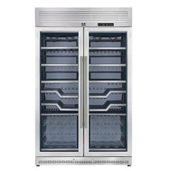 FORNO Abruzzo 48-Inch Dual Zone Wine Cellar, 102 Bottles, 24 cu. ft., Clear Acrylic Holders & Stainless Trim Shelves - FWCDR6611-48S - The Home Selection