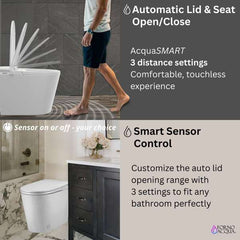 FORNO ACQUA Luxurious Smart Toilet – Premium A Smart Toilet w/ Auto Flush - CSTPA0 - The Home Selection