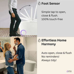 FORNO ACQUA Luxurious Smart Toilet – Premium B Smart Toilet Heated Seat - CSTPB0 - The Home Selection