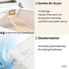 FORNO ACQUA Luxurious Super Smart Toilet – Elite Smart Bidet Toilet Heated Seat - CSTE01 - The Home Selection
