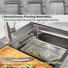 FORNO ACQUA MultiSINK Kit with Integrated Waterfall Rinsing and Glass Washing Station - D-WP31 - The Home Selection