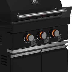 Forno All'Aperto 99,600 BTU BBQ with 5 Stainless-Steel Burners with Infrared Burners & Side Burner, Sink Module with Black Sintered Stone Countertops, Plancha, Gas Pizza Oven, Bar & Beverage Center - FODKT2568BLK - The Home Selection