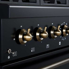 Forno Antico 36-inch Dual Fuel Range and Antique Brass Design with 6 Sealed Gas Burners and Electric Convection Oven - FFSGS6113-36 - The Home Selection