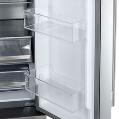 Forno Aosta 36-Inch French Door Refrigerator, Stainless Steel, 22.4 cu.ft, External Water Dispenser, Automatic Ice Maker, ENERGY STAR Certified - FFFFD1866-36SB - The Home Selection