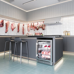 Forno Asciutto 24" Dry Aging Cabinet, Stainless Steel 304, 4.41 cu.ft. - FFSDA6840-24 - The Home Selection