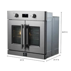 Forno Asti 30-Inch Electric French Door Wall Oven (FBOEL1333-30) - The Home Selection