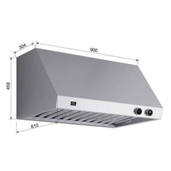 Forno Biagio 36-Inch Wall Mounted Range Hood, Stainless Steel, Heavy Duty - FRHWM5009-36 - The Home Selection