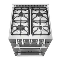 Forno Breno 24-Inch Freestanding Gas Range, Plug Included, Energy Efficient - FFSGS6290-24 - The Home Selection