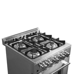 Forno Breno 24-Inch Freestanding Gas Range, Plug Included, Energy Efficient - FFSGS6290-24 - The Home Selection