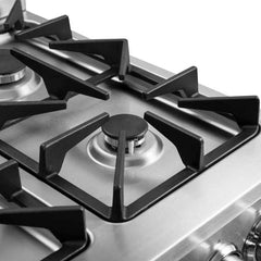 Forno Breno 24-Inch Freestanding Gas Range, Plug Included, Energy Efficient - FFSGS6290-24 - The Home Selection