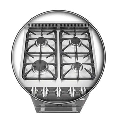 Forno Breno 24-Inch Freestanding Gas Range, Plug Included, Energy Efficient - FFSGS6290-24 - The Home Selection