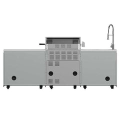 FORNO Bulnes 30-Inch BBQ, 60,000 BTU, 3 Burners with Sear & Rotisserie Infrared Burners, Stainless Steel Outdoor Kitchen with 1.8 cu.ft. Beverage Center & Countertops - FODKT2506 - The Home Selection
