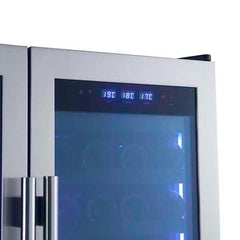 Forno Campania 32" Wine Cooler Stainless Steel, Dual Wine Zones, 2 Beverage Drawers, 17.7 cu.ft. - FWCDR6635-32S - The Home Selection