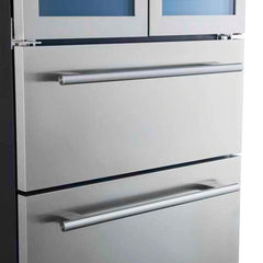 Forno Campania 32" Wine Cooler Stainless Steel, Dual Wine Zones, 2 Beverage Drawers, 17.7 cu.ft. - FWCDR6635-32S - The Home Selection