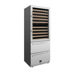 Forno Celano 30" Dual Zone Wine Cellar & Beverage Cooler, 21.3 cu.ft. - FWCDR6697-30S - The Home Selection