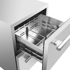 Forno Como 24" 4.87 cu.ft. Indoor/Outdoor Refrigerator Drawer in Stainless Steel - FDROD1611-24S - The Home Selection