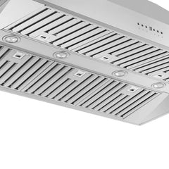 Forno Coppito 48" 1200 CFM Island Range Hood in Stainless Steel - FRHIS5129-48 - The Home Selection