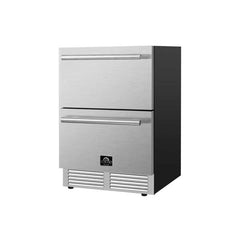 Forno Cosenza 24" Built-In Indoor/Outdoor Drawer Freezer with Ice Maker, 4.69 cu.ft. - FDRBI1838-24S - The Home Selection
