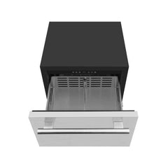 Forno Cosenza 24" Built-In Indoor/Outdoor Drawer Freezer with Ice Maker, 4.69 cu.ft. - FDRBI1838-24S - The Home Selection