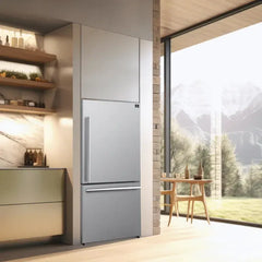 Forno Espresso 31" 17.2 cu. ft. Refrigerator and Bottom Freezer in Stainless Steel with Silver Handles, FFFFD1785-31S - The Home Selection