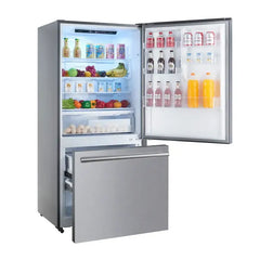 Forno Espresso 31" 17.2 cu. ft. Refrigerator and Bottom Freezer in Stainless Steel with Silver Handles, FFFFD1785-31S - The Home Selection