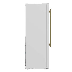 Forno Espresso 33" 15.6 cu. ft. Refrigerator in White with Silver Handles, FFRBI1805-33WHT - The Home Selection