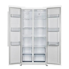 Forno Espresso 33" 15.6 cu. ft. Refrigerator in White with Silver Handles, FFRBI1805-33WHT - The Home Selection
