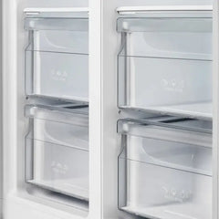 Forno Espresso 33" 15.6 cu. ft. Refrigerator in White with Silver Handles, FFRBI1805-33WHT - The Home Selection