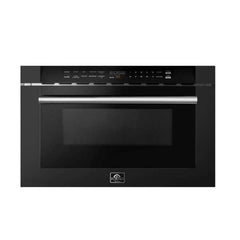 Forno Espresso Capoliveri 24" Microwave Drawer in Black - FMWDR3000-24BLK - The Home Selection