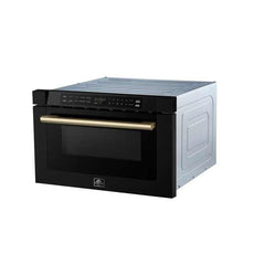 Forno Espresso Capoliveri 24" Microwave Drawer in Black - FMWDR3000-24BLK - The Home Selection