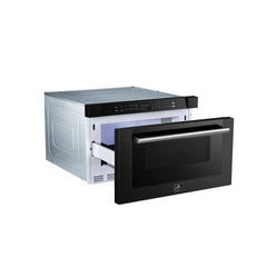 Forno Espresso Capoliveri 24" Microwave Drawer in Black - FMWDR3000-24BLK - The Home Selection